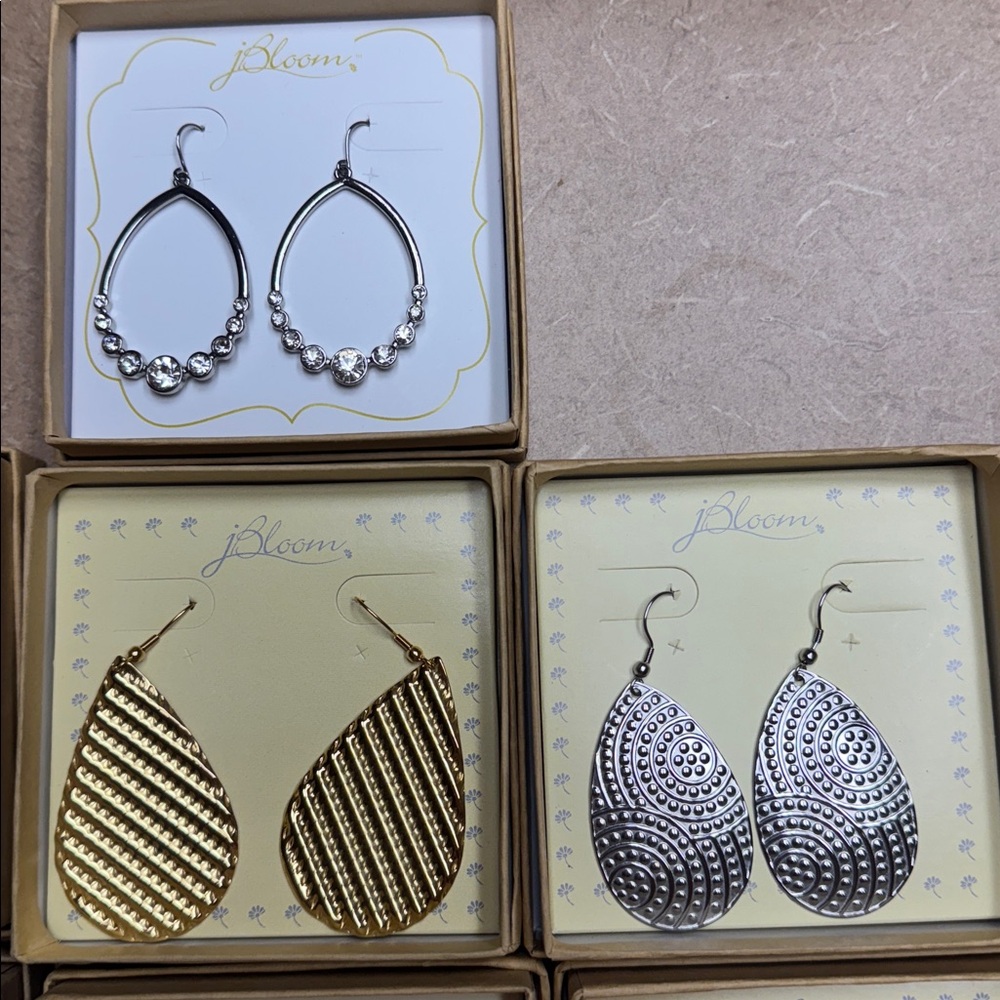 J Bloom Earrings .. Set of 10 pair - Picture 4 of 5